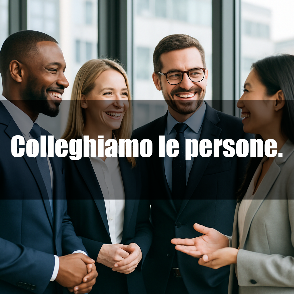 Un gruppo di imprenditori che fanno networking.